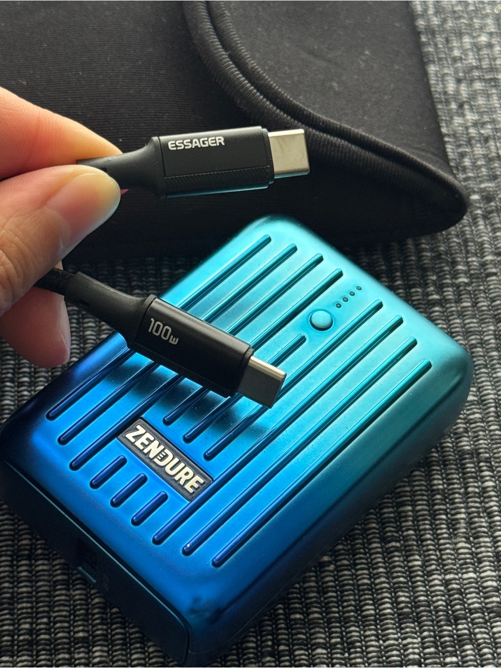 ZENDURE 10,000mAh USB-C Power Bank Bundle w/ Case & Cable